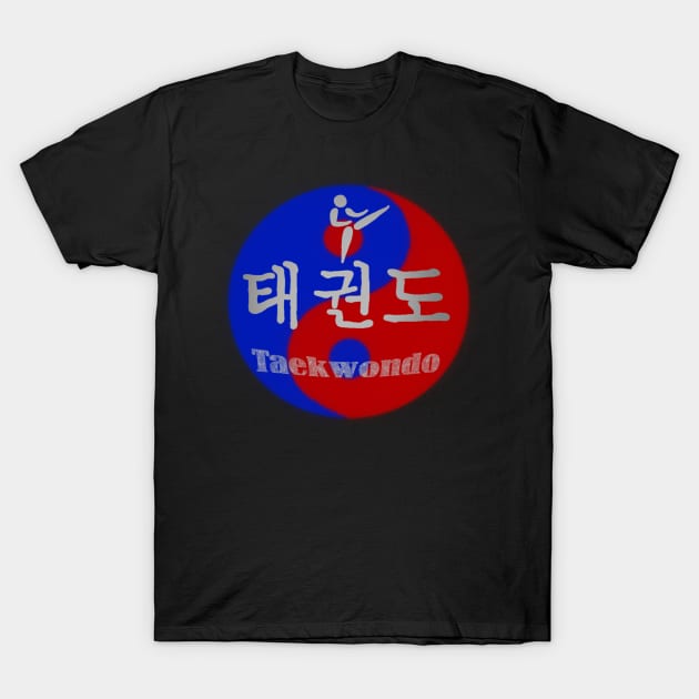 Taekwondo Yin Yang Korea gift martial arts T-Shirt by Littlelimehead